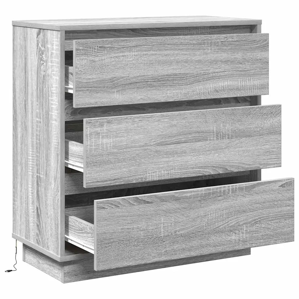 Armadio da Notte Grigio 71 x 34,5 x 75 cm Legno multistrato 869639