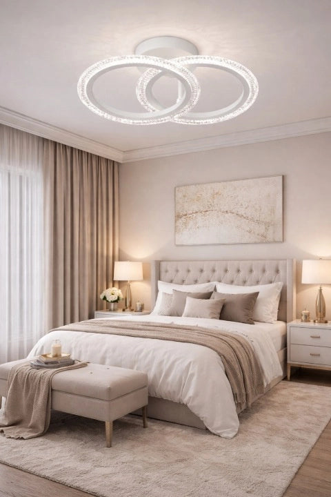 Lampada da soffitto LED 40W bianca Vargo con telecomando