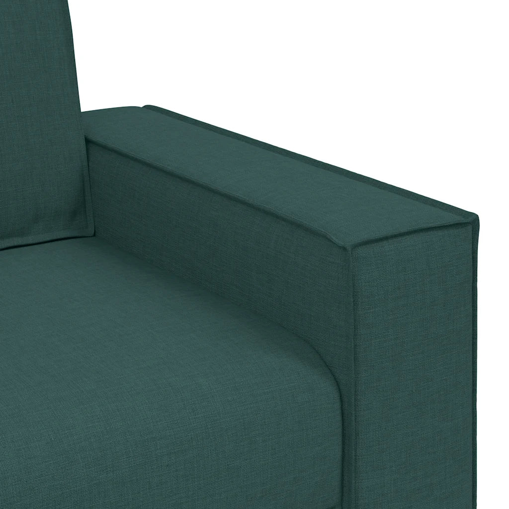 Poltrona Divano-Divano Sedia Verde Scuro 100x78x84 cm Tessuto