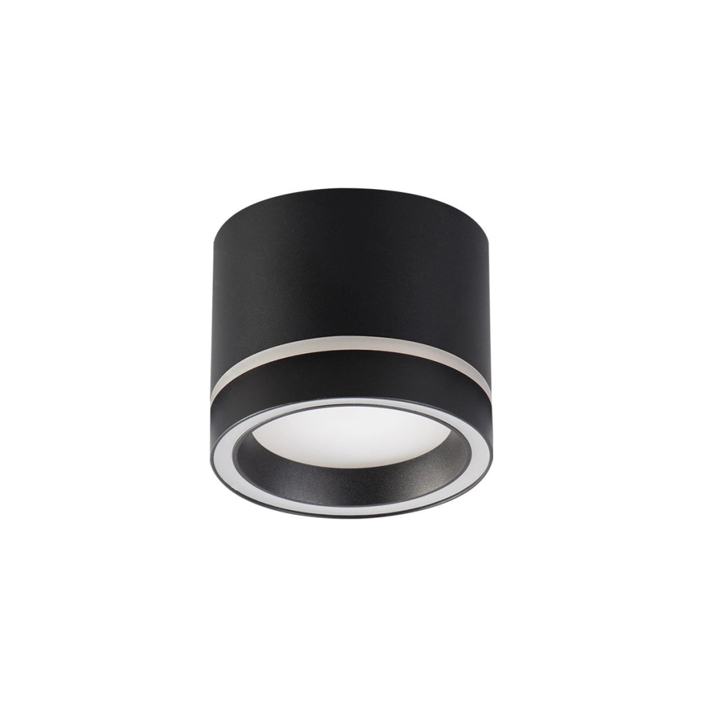 Spot soffitto superficie Ø8,5 tondo nero GX53 Kendal