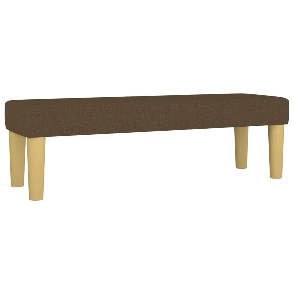 Panca 100 x 30 x 30 cm tessuto marrone scuro 02_0010473