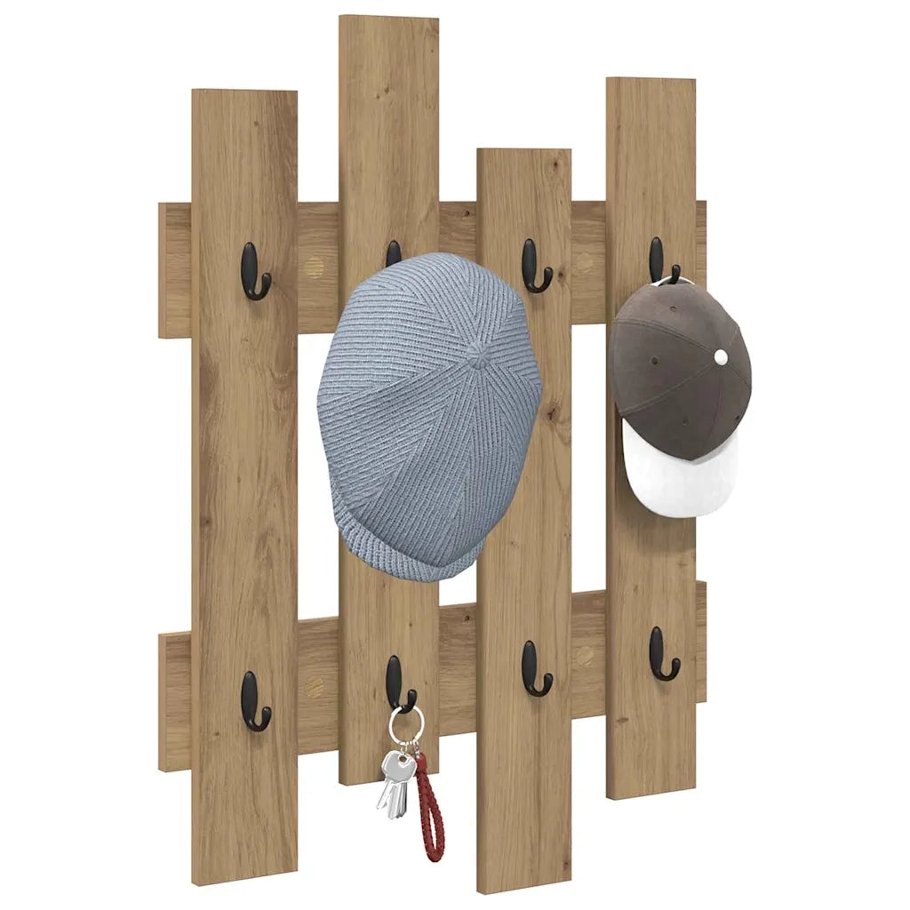 Appendiabiti a muro A parete Rovere artigianale 60 x 3 x 82 cm 874482