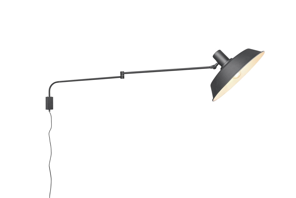 Applique da Interno a LED in Metallo Nero Opaco