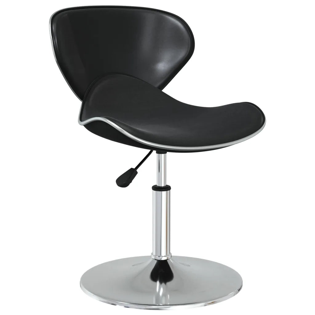 Sedie da Pranzo 2 pz Nere in Similpelle 335120