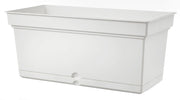 Vaso 98x47x47 cm in Polipropilene con Riserva d'Acqua e Sottovaso Tulli Aqua Elements 98 Bianco