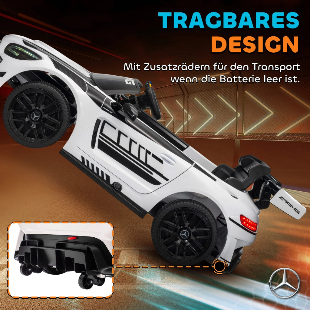 Auto Elettrica Mercedes per Bambini ¨C Zephmum ¨C Bianco