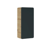 Mobile da bagno ERBANO – 1 porta – 35x75 cm – Rovere chiaro e grigio antracite