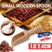 Set di 4 Lepeli mini in legno per zucchero e sale per caffè utensili da cucina