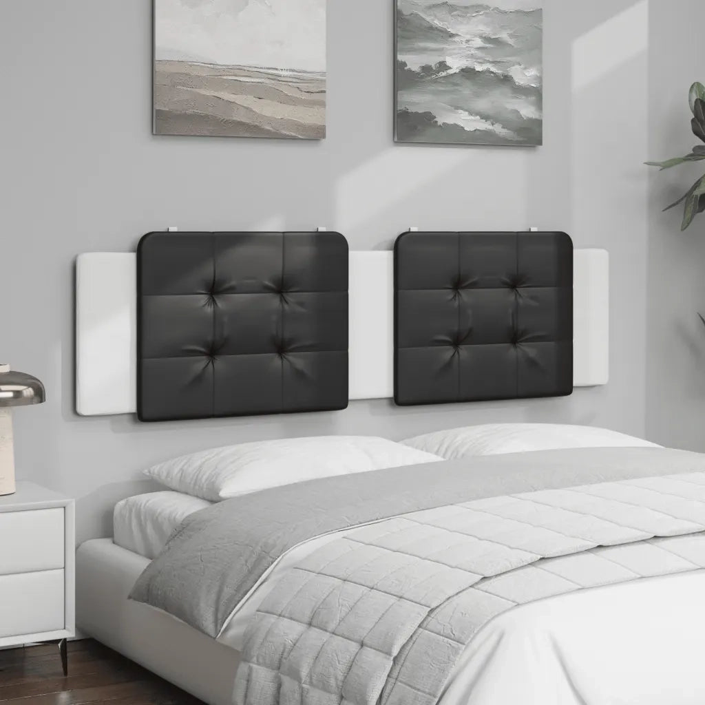 Cuscino Testiera Zadar Nero e Bianco 180 cm in Similpelle CFW8434796