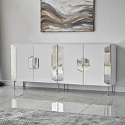 Madia Trigolo, Credenza 4 Ripiani, 180x40x80h cm Bianco