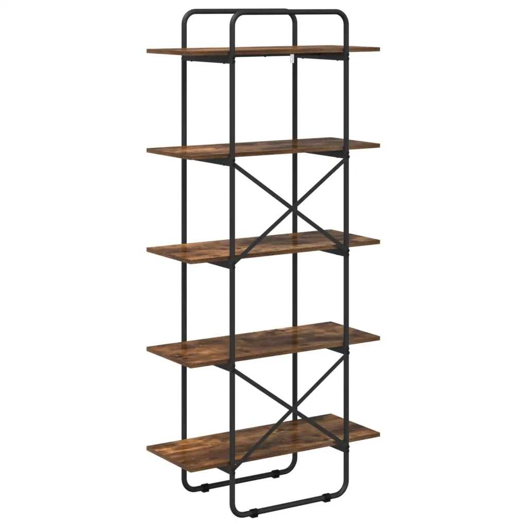 Libreria 5 livelli 60 x 35 x 175,5 cm PB Rovere Fumo 8007830