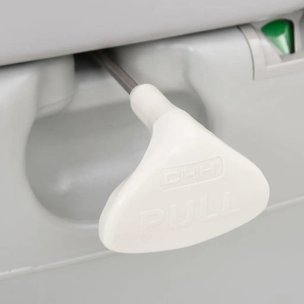 Toilette da Campeggio Portatile Grigia e Bianca 22+12 L in HDPE