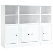 Buffet credenza cassettiera armadio mobile contenitore organizer per cucina soggiorno salotti 3 pezzi legno ingegnerizzato bianco 02_0036994