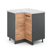 Vicco Mobile ad angolo cucina Quercia dorata 75.6 cm PL Marmo