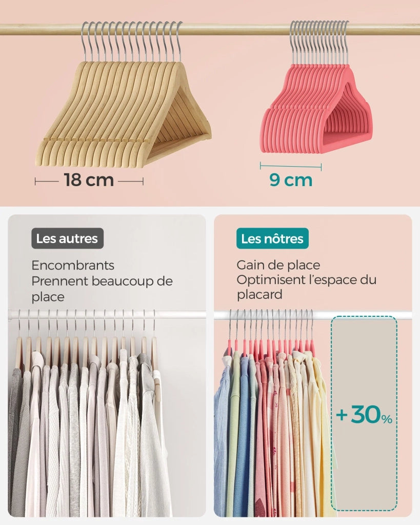 Grucce per bambini set da 50 in velluto con ganci antiscivolo color oro rosa modello per bambini per gonne vestiti pantaloni t-shirt rosso 12_0005103
