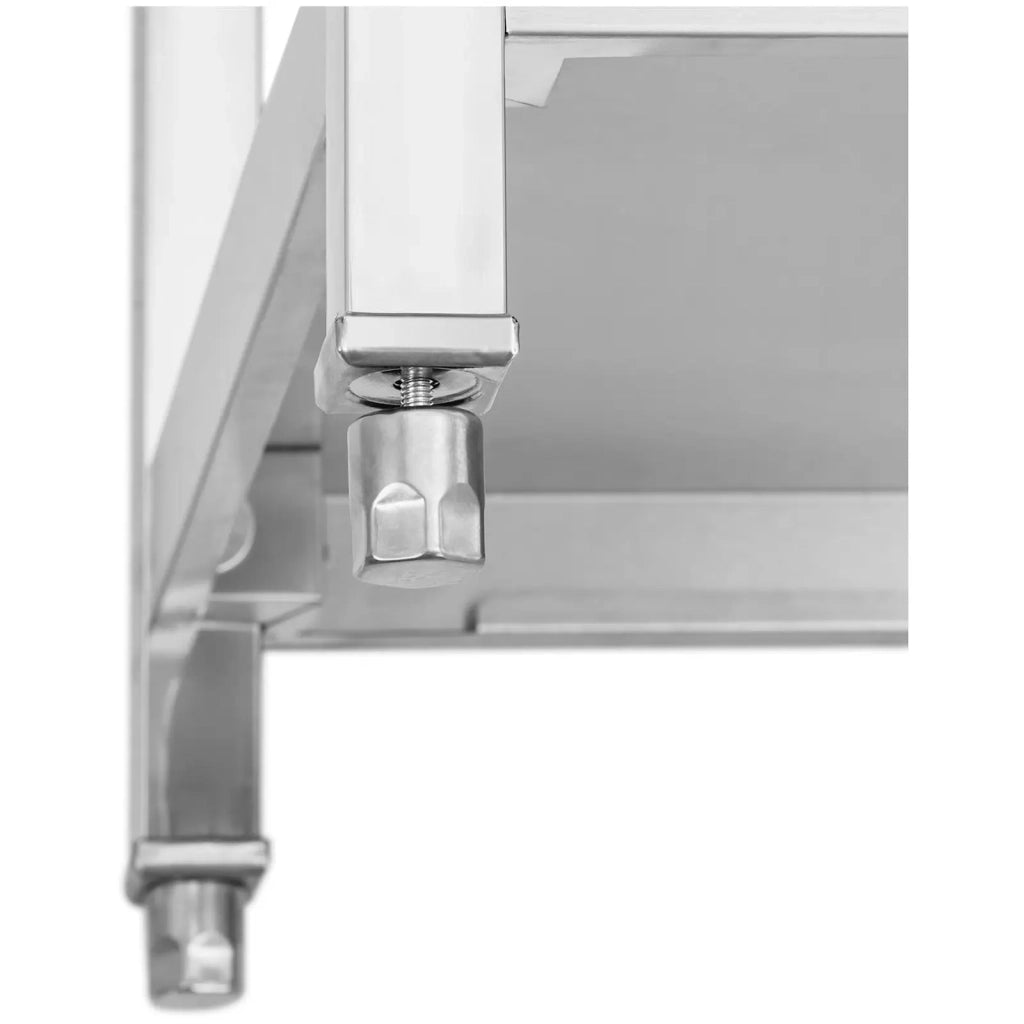 Lavello professionale in acciaio inox con 2 vasche 180 x 60 x 97 cm acciaio inox argento 14_0009567