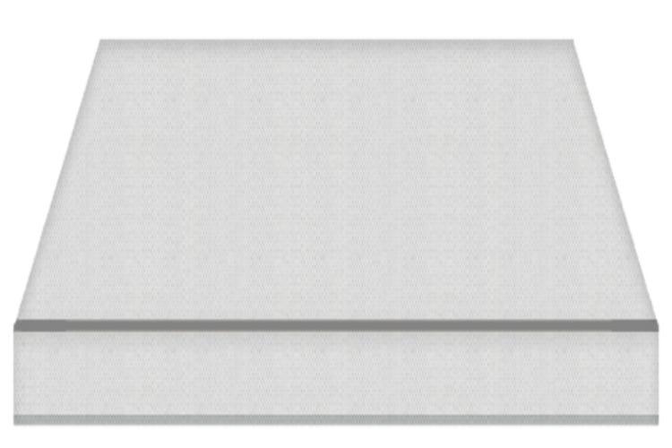 Tenda da Sole a Bracci Estensibili su Barra Quadra Tempotest Para', col. Grigio 79, Largh. 3m x Sporgenza 2.10m con Arganello Destro