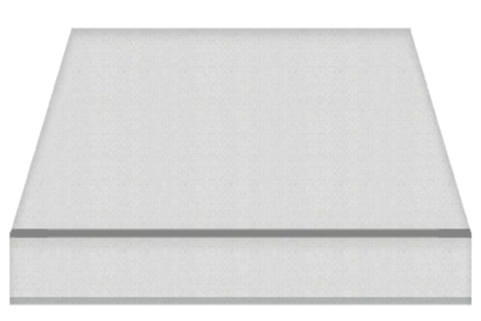 Tenda da Sole a Bracci Estensibili su Barra Quadra Tempotest Para', col. Grigio 79, Largh. 3,6m x Sporgenza 1.60m con Arganello Destro