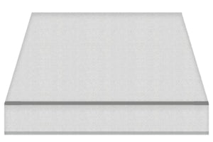 Tenda da Sole a Bracci Estensibili su Barra Quadra Tempotest Para', col. Grigio 79, Largh. 3,6m x Sporgenza 2.60m con Arganello Destro