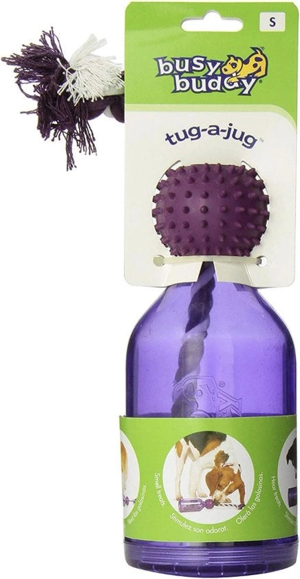 Tug-A-Jug M/L percorso di alimentazione interattivo giocattolo per cani, blu, M/L per tutte le razze e dimensioni