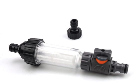 Filtro per tubi idraulici - filtro per acqua - adatto per aspirapolvere ad alta pressione e pompe per giardino - 1 pezzo