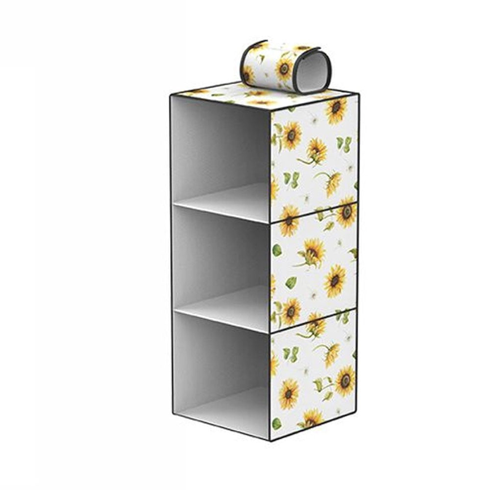 Trade Shop - Organizer Per Armadio 3 Strati Scaffale Pensile Porta Oggetti Scaffali 30x30x60 -