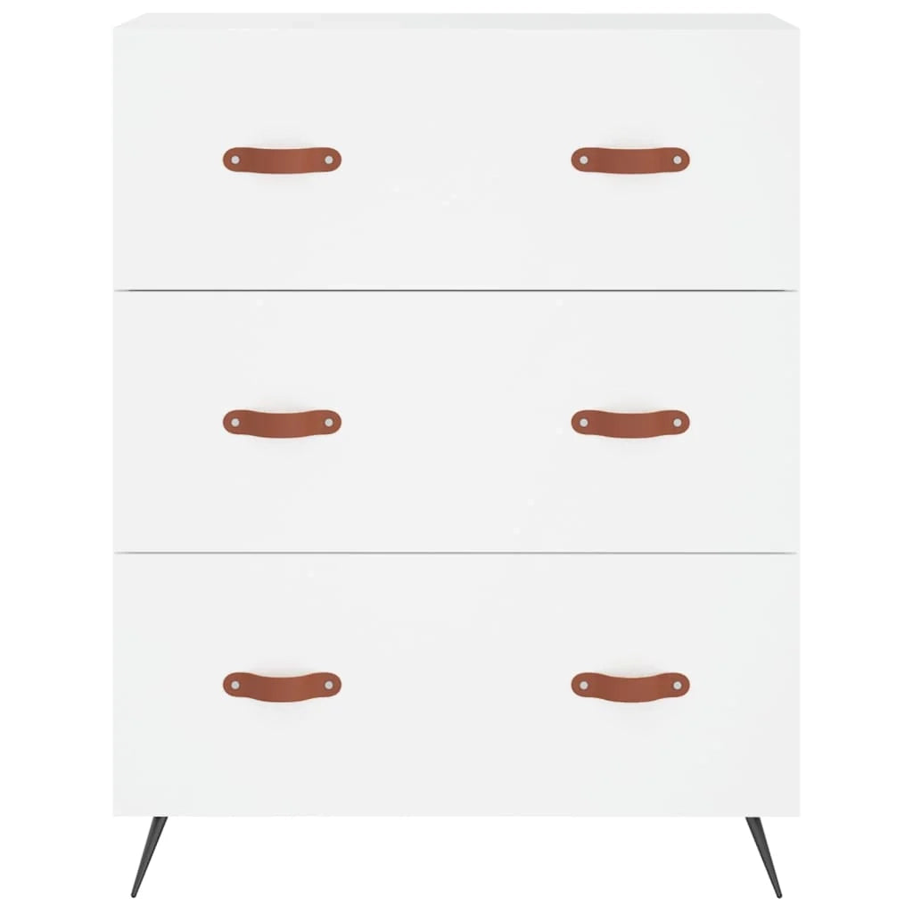 Buffet credenza cassettiera armadio mobile contenitore organizer cucina soggiorno salotto alto 69,5 x 34 x 180 cm legno ingegnerizzato bianco 02_0032612