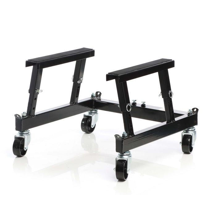 Set Ponte sollevatore per ATV, moto, quad e tosaerba + cavalletto di montaggio con ruote 680 kg, sollevamento di ATV e quad, officina