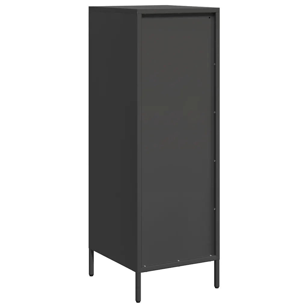 Credenza | Madia | Buffet da pranzo | Armadio da pranzo Nera 39x35x103,5 cm in Acciaio