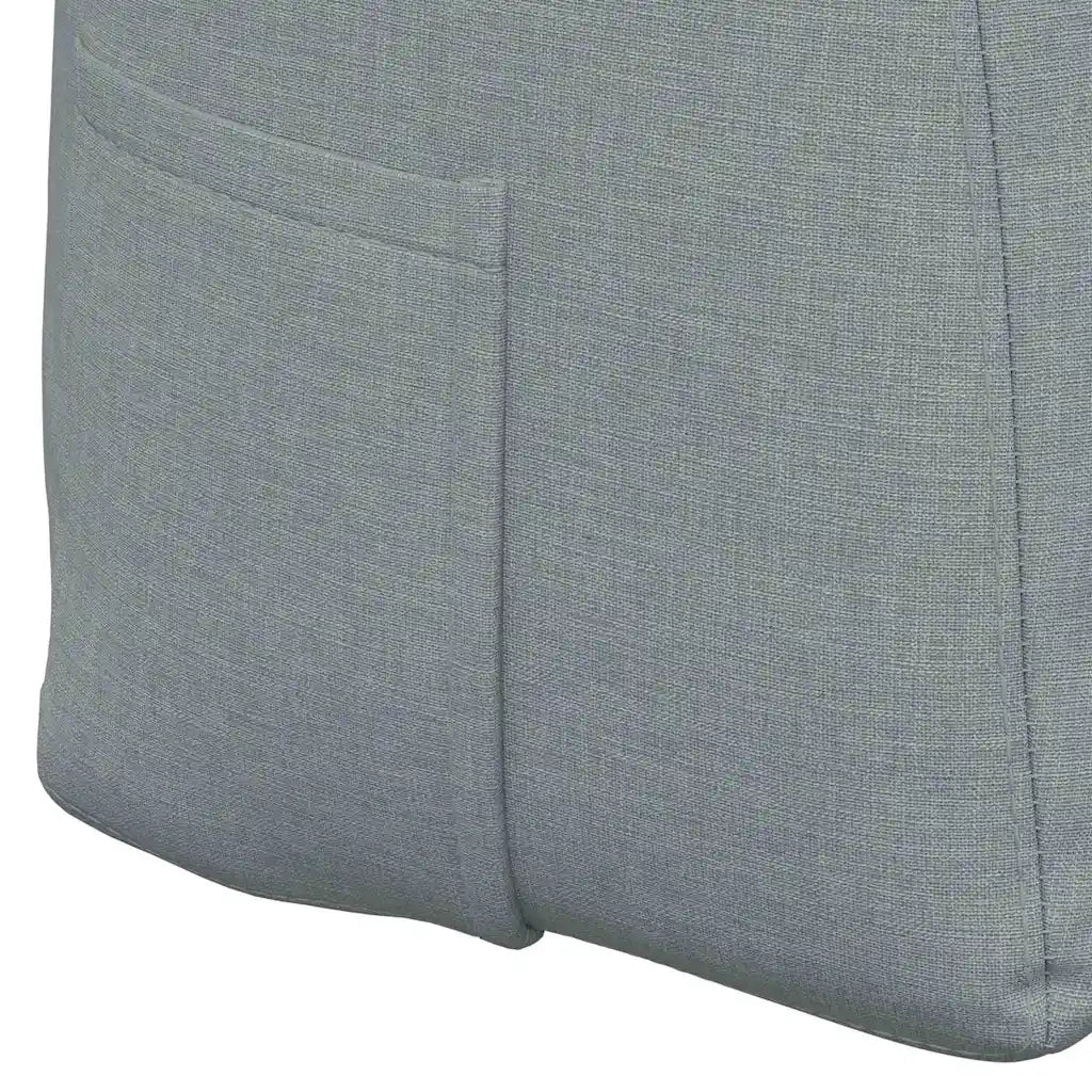 Cuscino per Schiena | Cuscino dorsale Grigio chiaro 120 x 24 x 50 cm Tessuto