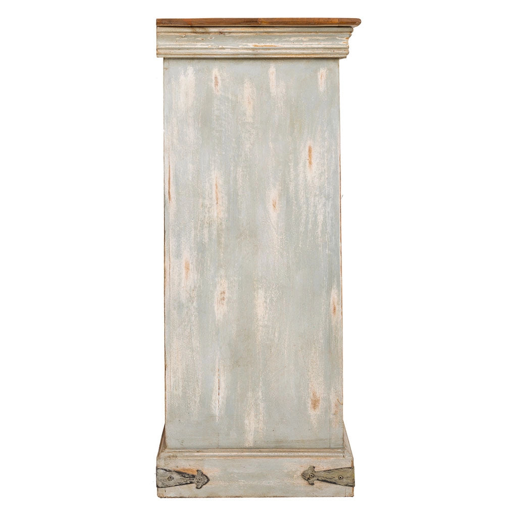 Credenza in legno bianco 132x40x96