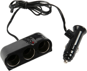 Presa accendisigari a tre vie con filo 12V Potenza 8A lunghezza cavo 100 cm