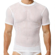 Maglione sexy senza maniche - Tank top - Maglietta a rete - Abbigliamento notturno - Respirante - Leggero - Microfibra - Maglietta senza maniche