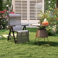 Sdraio da Giardino Zero Gravity Pieghevole e Reclinabile a 9 Livelli con Cuscino Lombare, Grigio