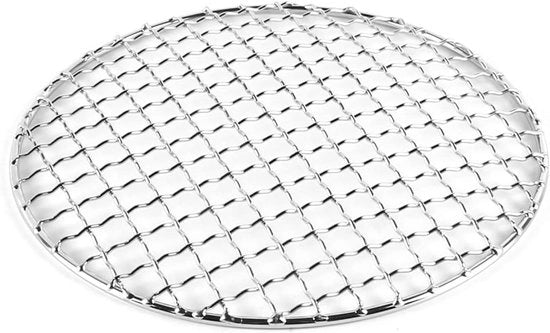 Griglia a Rete per BBQ Ronde in Acciaio Inossidabile - Accessori per Griglia Multifunzionali - Piatto di Supporto - Diametro 20cm - Cucina all'Aperto