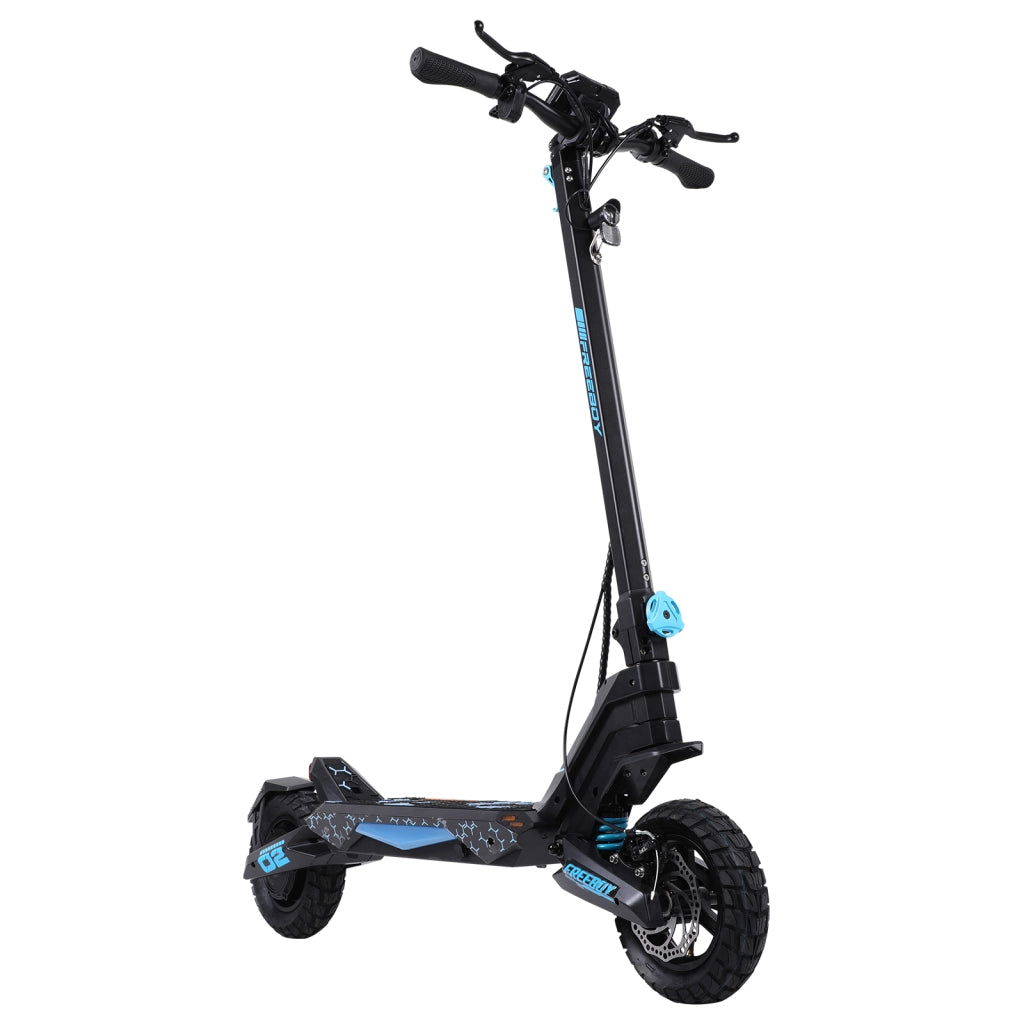 Monopattino elettrico G2 batteria 48V 13Ah autonomia 40 km motore posteriore pneumatici 10 pollici fuoristrada ad aria freni a disco pieghevole 150 kg