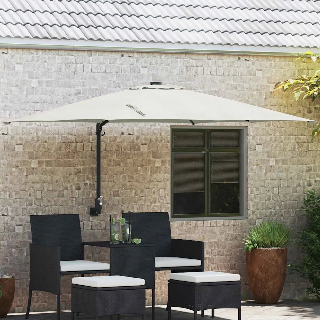 Ombrello da giardino Sabbia 248,5 x 247,5 x 160 cm 42003235