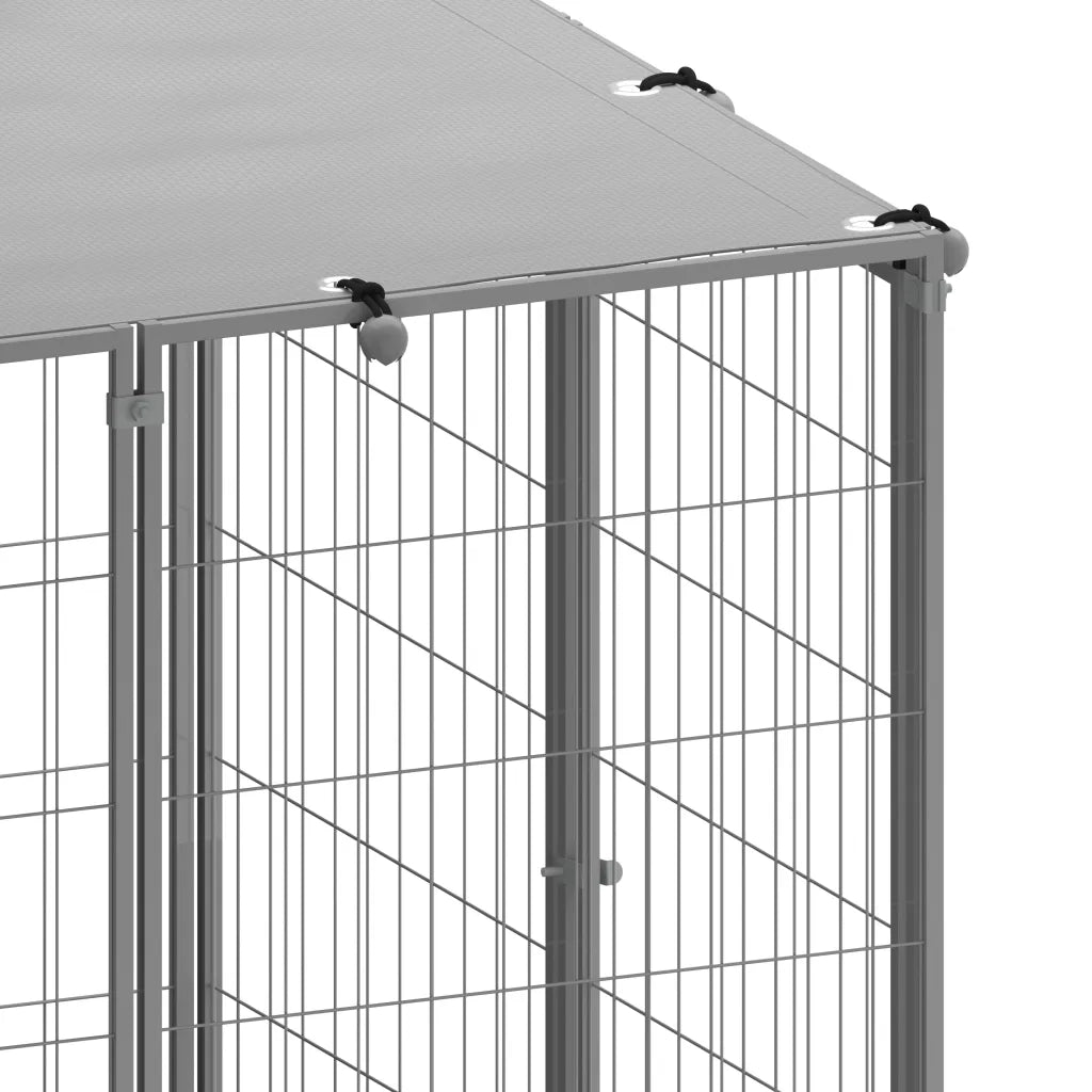 Gabbia per Cani Argento 2,42 m2 in Acciaio CFW4947793