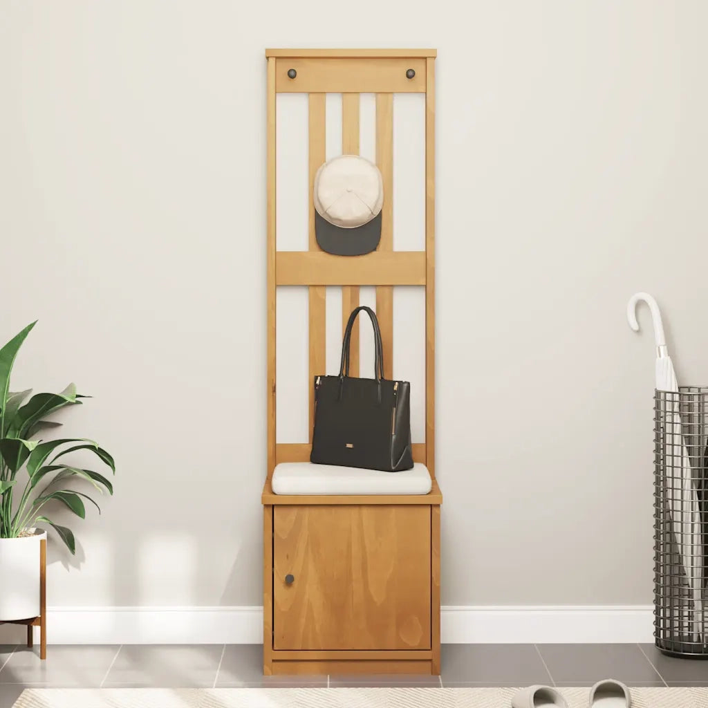 vidaXL Albero da Ingresso SANDNES 45x40x159,5 cm in Legno di Pino