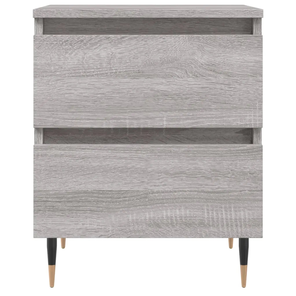 vidaXL Comodino Grigio Sonoma 40x35x50 cm in Legno Multistrato