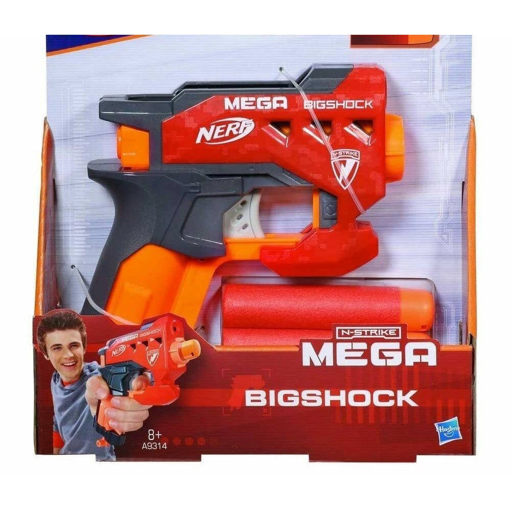 Trade Shop - Pistola N-strike Mega Big Shock Blaster Giocattolo Per Bambini 2 Munizioni -