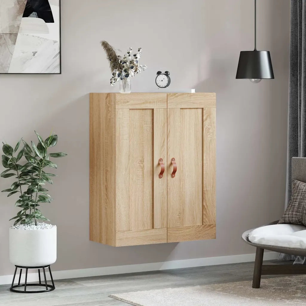 Mobile a Parete Rovere Sonoma 69,5x34x90 cm Legno Multistrato 830359