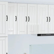 Mobile da cucina 2 pz-Set di 2 Armadio da cucina Bianco Lucido 30 x 31 x 80 cm 531825