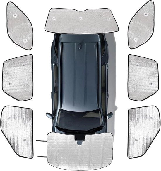 Set da 8 pezzi per ombreggiatore parabrezza con visiera per Land Rover L462 Discovery 5 2017-2022 - Protezione dalle radiazioni UV