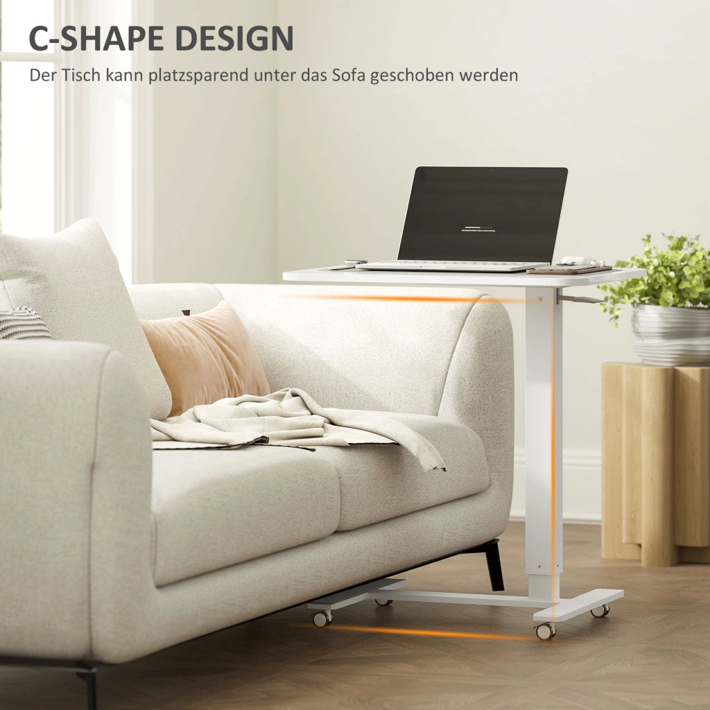 SCRIVANIA Regolabile in altezza 65 x 48 x 70-110 cm Acciaio Bianco