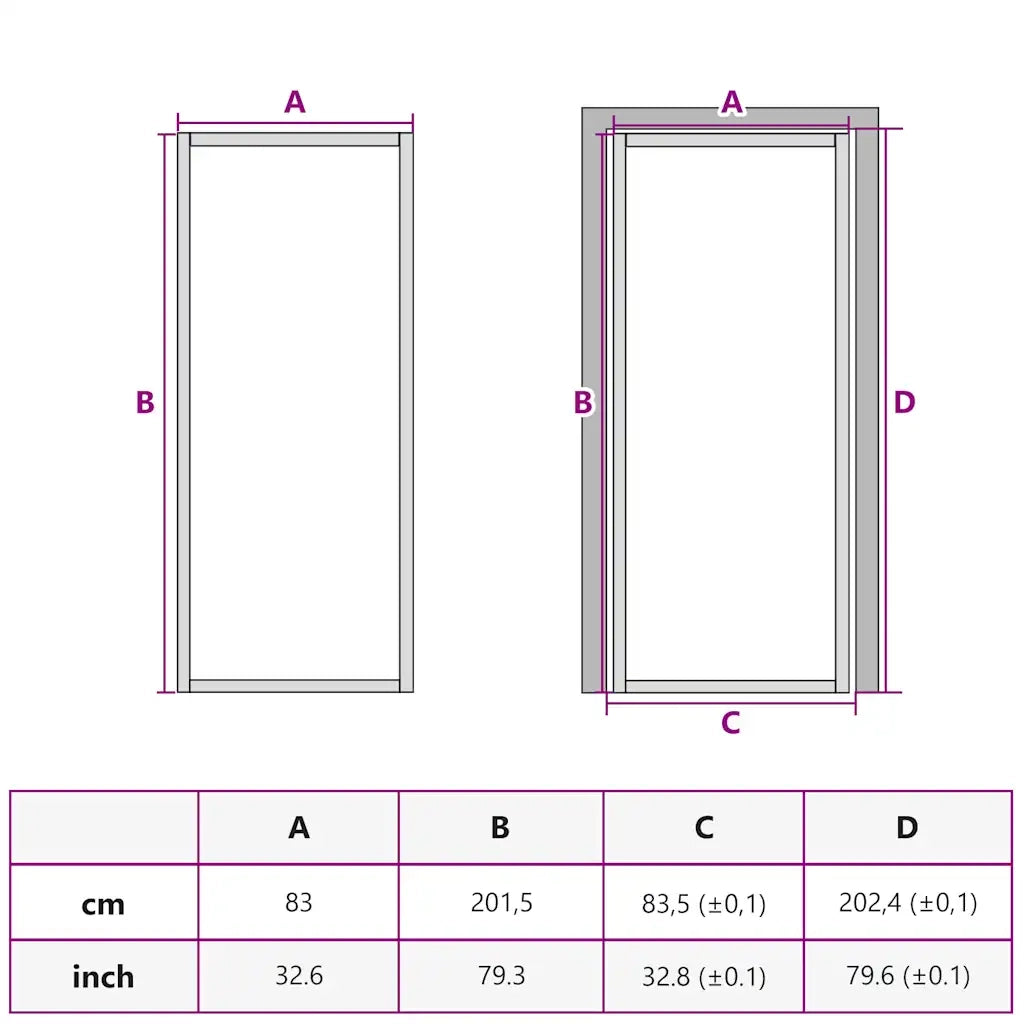 Porta Interna 83x201,5 cm Nero Opaco Vetro ESG e Alluminio 350561