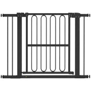 Cancelletto per Animali Domestici, 76-104 cm, Nero