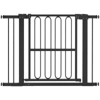 Cancelletto per Animali Domestici, 76-104 cm, Nero