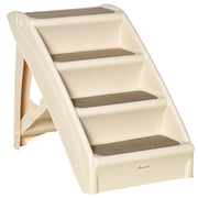 Scalino per Cani Gatti con Tappetini Antiscivolo ¨C zephmum ¨C 62x38x49,5 cm Beige