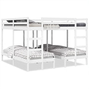 Giroletto Castello Triplo Bianco 200x200/80x200cm Massello Pino